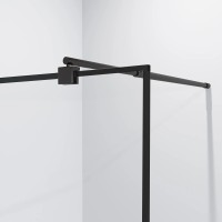 Неподвижная перегородка 100 см Niagara NG-687-10BLACK прозрачное