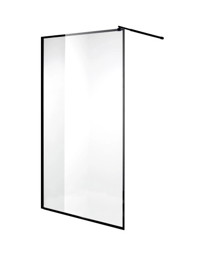 Неподвижная перегородка 120 см Niagara NG-687-12BLACK прозрачное