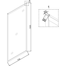 Боковая стенка 80 см Niagara NG-A80G прозрачное