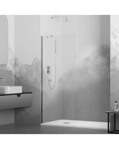 Неподвижная перегородка 100 см RGW WA-102 Walk-in 351010210-11 прозрачное