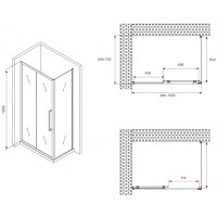 Боковая стенка 70 см Abber Schwarzer Diamant S70BM матовое