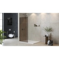 Неподвижная перегородка 90 см Cezares LIBERTA-L-1-TB-90-BR-Cr бронза