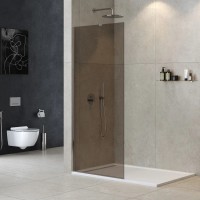 Неподвижная перегородка 90 см Cezares LIBERTA-L-1-TB-90-BR-Cr бронза