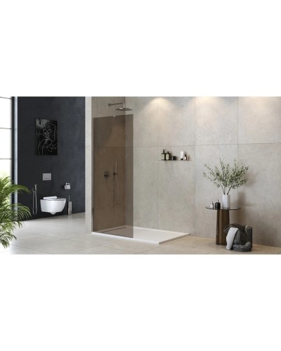 Неподвижная перегородка 80 см Cezares LIBERTA-L-1-TB-80-BR-Cr бронза