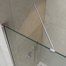 Неподвижная перегородка 130 см Cezares LIBERTA-L-1-TB-130-C-Cr прозрачное