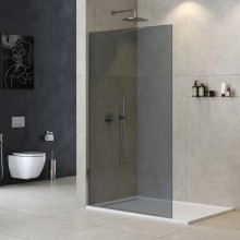 Неподвижная перегородка 120 см Cezares LIBERTA-L-1-TB-120-GR-Cr графитовое