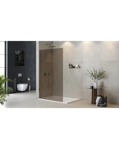 Неподвижная перегородка 120 см Cezares LIBERTA-L-1-TB-120-BR-Cr бронза