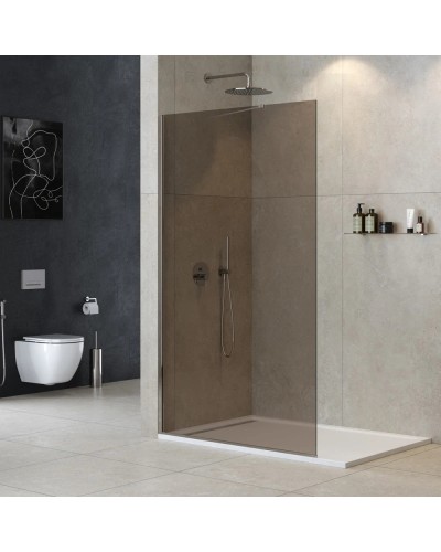 Неподвижная перегородка 120 см Cezares LIBERTA-L-1-TB-120-BR-Cr бронза