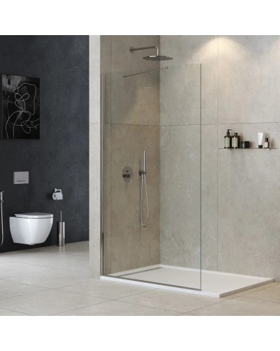 Неподвижная перегородка 115 см Cezares LIBERTA-L-1-TB-115-C-Cr прозрачное