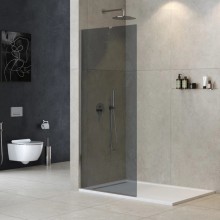 Неподвижная перегородка 110 см Cezares LIBERTA-L-1-TB-110-GR-Cr графитовое