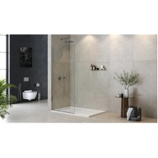 Неподвижная перегородка 105 см Cezares LIBERTA-L-1-TB-105-C-Cr прозрачное