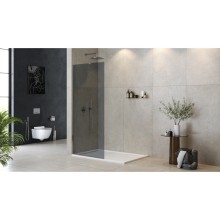 Неподвижная перегородка 100 см Cezares LIBERTA-L-1-TB-100-GR-Cr графитовое