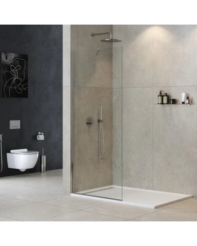 Неподвижная перегородка 100 см Cezares LIBERTA-L-1-TB-100-C-Cr прозрачное