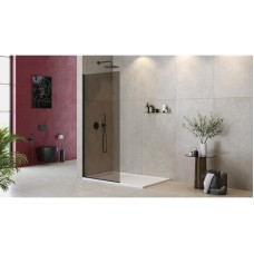 Неподвижная перегородка 100 см Cezares LIBERTA-L-1-TB-100-BR-NERO бронза