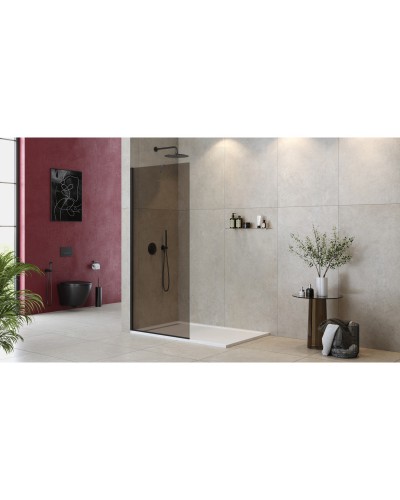 Неподвижная перегородка 100 см Cezares LIBERTA-L-1-TB-100-BR-NERO бронза