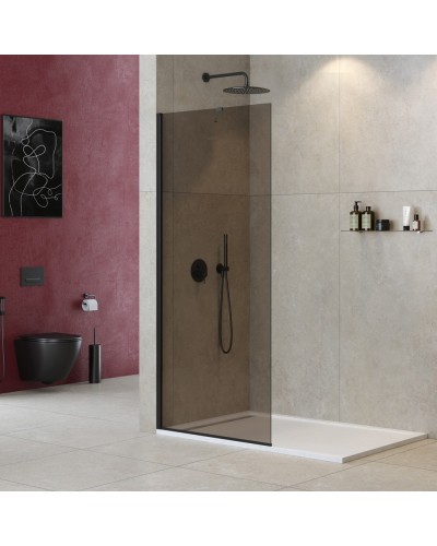 Неподвижная перегородка 100 см Cezares LIBERTA-L-1-TB-100-BR-NERO бронза