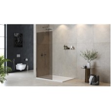 Неподвижная перегородка 100 см Cezares LIBERTA-L-1-TB-100-BR-Cr бронза