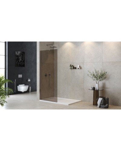 Неподвижная перегородка 100 см Cezares LIBERTA-L-1-TB-100-BR-Cr бронза