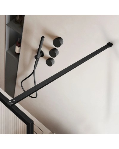 Неподвижная перегородка 80 см Vincea Walk-In HP Art VSW-1HP800FLB рифленое