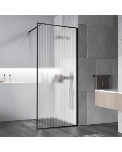 Неподвижная перегородка 90 см Vincea Walk-In HP Art VSW-1HP900FLB рифленое