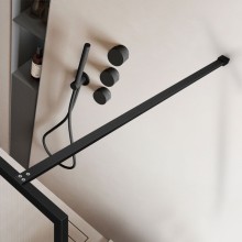 Неподвижная перегородка 90 см Vincea Walk-In HP Art VSW-1HP900FLB рифленое