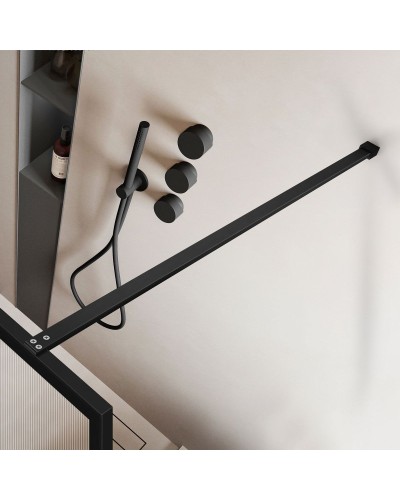 Неподвижная перегородка 90 см Vincea Walk-In HP Art VSW-1HP900FLB рифленое