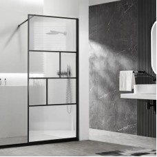 Неподвижная перегородка 80 см Vincea Walk-In HC Art VSW-1HC800CFB прозрачное/рифленое