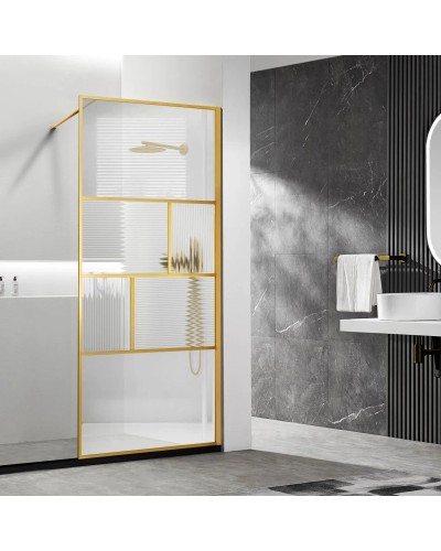 Неподвижная перегородка 100 см Vincea Walk-In HC Art VSW-1HC100CFBG прозрачное/рифленое