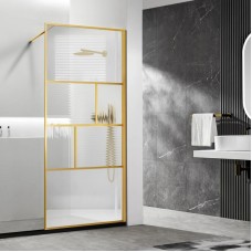 Неподвижная перегородка 120 см Vincea Walk-In HC Art VSW-1HC120CFBG прозрачное/рифленое