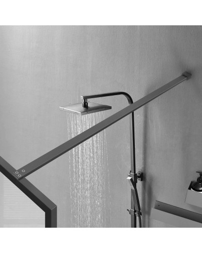 Неподвижная перегородка 90 см Vincea Walk-In HC Art VSW-1HC900CFGM прозрачное/рифленое