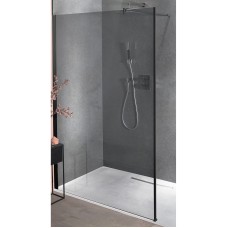 Душевая перегородка Jacob Delafon Contra Walk In 140 E22W140-BLV профиль Черный стекло Серое