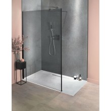 Душевая перегородка Jacob Delafon Contra Walk In 140 E22W140-BLV профиль Черный стекло Серое