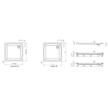 Акриловый поддон Ravak Perseus-90 EX A027701310