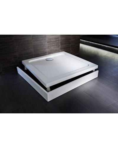 Душевой поддон из материала Flight Jacob Delafon Flight 90x90 квадратный Белый