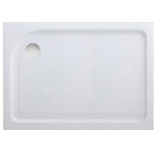 Акриловый поддон для душа BelBagno Tray L 100x80x15 TRAY-BB-AH-100/80-15-W-L Белый L с антискользящим покрытием