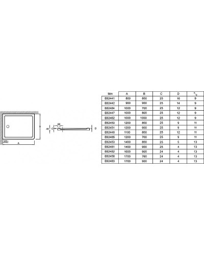 Душевой поддон из материала Flight Jacob Delafon Flight 80x80 E62441-00 Белый