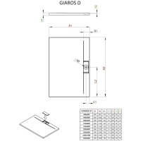Поддон из литого мрамора 120x100 см Radaway Giaros D M3GRD1210
