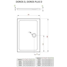 Акриловый поддон 120x90 см Radaway Doros Plus D SDRPD1290-01