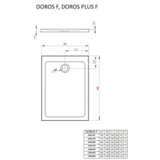 Акриловый поддон 140x80 см Radaway Doros Plus F SDRFP1480-01
