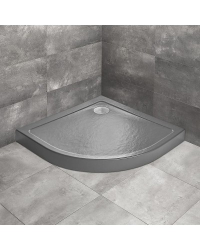 Акриловый поддон для душа Radaway Doros A Compact 90x90 SDRA9090-05-64S Антрацитовый камень