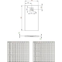 Душевой поддон из искусственного камня Radaway Kyntos F 110x90 HKF11090-04 Белый