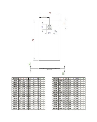 Душевой поддон из искусственного камня Radaway Kyntos F 120x80 HKF12080-54 Черный