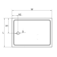 Акриловый поддон 120x90 см Cezares TRAY-A-AH-120/90-15-W
