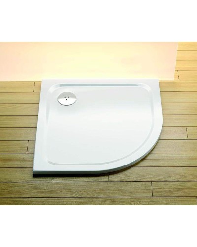 Душевой поддон из искусственного камня Ravak Elipso Pro Chrome 80х80 XA244401010 Белый