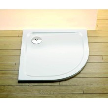 Душевой поддон из искусственного камня Ravak Elipso Pro Chrome 90х90 XA247701010 Белый