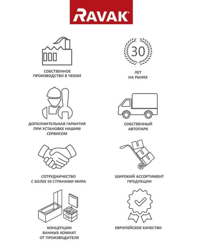 Душевой поддон из искусственного камня Ravak Elipso Pro Chrome 90х90 XA247701010 Белый