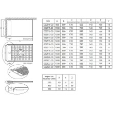 Душевой поддон из материала Flight Jacob Delafon Flight Neus 100x80 E66512-00 Белый