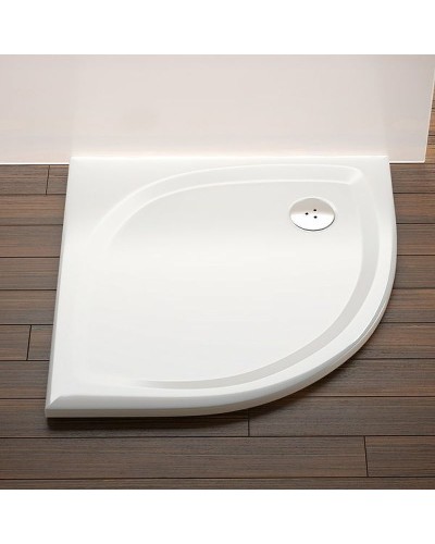 Душевой поддон из искусственного камня Ravak Elipso Pro 80х80 Flat XA234411010 Белый