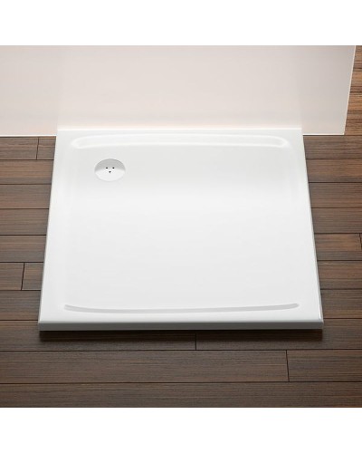 Душевой поддон из искусственного камня Ravak Perseus Pro Flat 80х80 XA034411010 Белый