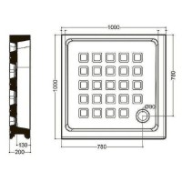 Керамический душевой поддон Kerasan Retro 100х100 134001 Белый